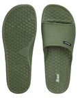 Paragon Men's Olive Green Sliders with Comfortable & Durable Sole