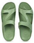 EEKEN Women's Lightweight, Washable and Durable Green Slippers for Everyday Use