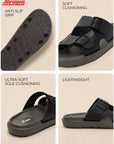 Paragon Men Sandals Comfortable Dual Buckle Strap Lightweight for Daily Outdoor Use