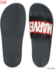 Marvel EVMK10922G Men's Black Sliders | Trendy Sliders with Durable & Cushioned Sole Construction | Waterproof & Lightweight, Perfect for Everyday Casual Wear