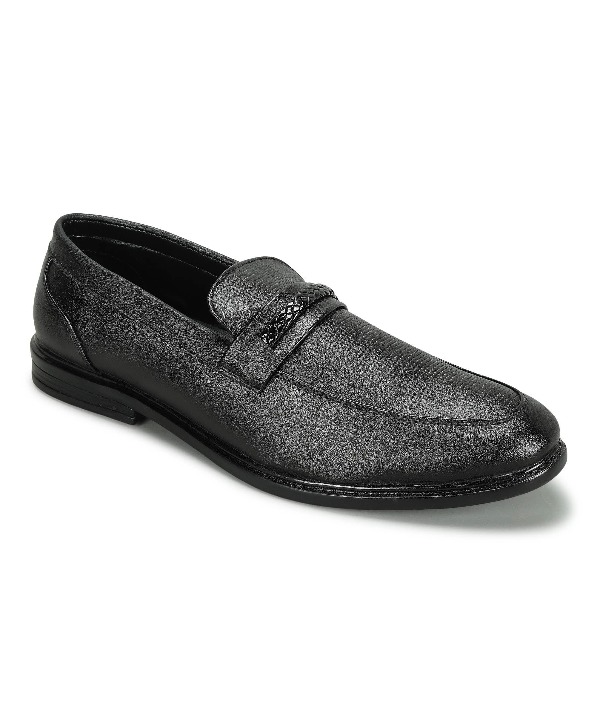 Paragon Men's Black Formal Loafer Shoes
