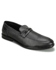 Paragon Men's Black Formal Loafer Shoes | Cushioned Sole & Sturdy Construction