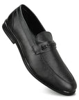 Paragon Men's Black Formal Loafer Shoes | Cushioned Sole & Sturdy Construction