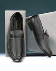 Paragon Men's Black Formal Loafer Shoes | Cushioned Sole & Sturdy Construction