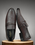 Paragon Men's Brown Formal Loafer Shoes | Cushioned Sole & Sturdy Construction