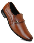 Paragon Men's Tan Formal Loafer Shoes | Cushioned Sole & Sturdy Construction