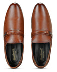 Paragon Men's Tan Formal Loafer Shoes | Cushioned Sole & Sturdy Construction