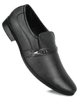 Paragon Men's Black Formal Loafer Shoes | Cushioned Sole & Sturdy Construction