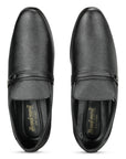 Paragon Men's Black Formal Loafer Shoes | Cushioned Sole & Sturdy Construction