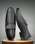 Paragon Men's Black Formal Loafer Shoes | Cushioned Sole & Sturdy Construction