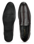 Paragon Men's Slip On Brown Formal Shoes | Durable, Sturdy Outdoor Wear