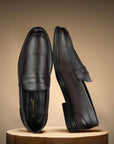 Paragon Men's Slip On Brown Formal Shoes | Durable, Sturdy Outdoor Wear