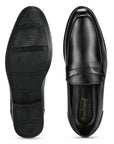 Paragon Men's Slip On Black Formal Shoes | Durable, Sturdy Outdoor Wear