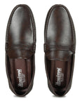 Paragon Men's Brown Formal Loafer Shoes | Cushioned Sole & Sturdy Construction