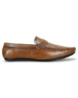 Paragon Men's Tan Formal Loafer Shoes | Cushioned Sole & Sturdy Construction