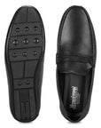 Paragon Men's Black Formal Loafer Shoes | Cushioned Sole & Sturdy Construction