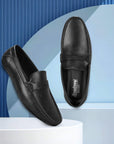 Paragon Men's Black Formal Loafer Shoes | Cushioned Sole & Sturdy Construction