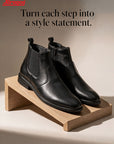 Paragon Men Chelsea Ankle Boots Comfortable Round Toe for Daily Wear