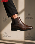 Paragon Men Chelsea Ankle Boots Comfortable Cap Toe for Daily Wear