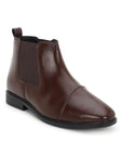 Paragon Men Chelsea Ankle Boots Comfortable Cap Toe for Daily Wear