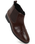 Paragon Men Chelsea Ankle Boots Comfortable Cap Toe for Daily Wear