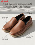 Paragon Men Formal Shoes Comfortable Round Toe Slip On Office Wear