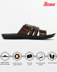 Paragon PUK2228G Men Stylish Sandals | Comfortable Sandals for Daily Outdoor Use | Casual Formal Sandals with Cushioned Soles