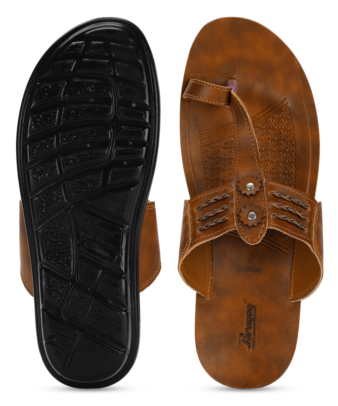 Paragon PUK2230G Men Stylish Sandals | Comfortable Sandals for Daily Outdoor Use | Casual Formal Sandals with Cushioned Soles