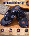 Paragon Men's Cushioned Slippers with Arch Support | Soft Fabric Upper, Rubberised Sole