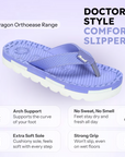 Paragon Womens Orthopedic Slippers with Arch Support & Cushioned Footbed | Lightweight, Anti-Sweat, Flexible with Strong Grip Sole