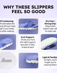 Paragon Womens Orthopedic Slippers with Arch Support & Cushioned Footbed | Lightweight, Anti-Sweat, Flexible with Strong Grip Sole
