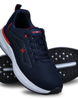 Eeken KESHGIA105 Navy Blue And Red Lightweight Anti-Skid Walking Shoes For Men