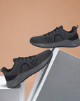 Paragon PUK3502GS Men Sports Shoes Walking Running Training Cricket Gym Shoes | Athletic | Comfortable Cushioned Sole | Daily Outdoor Use Black