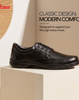 Paragon Men's Black Formal Slip On Shoes Durable Sturdy Outdoor Wear