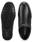 Paragon Men's Black Formal Slip On Style Loafers Durable Sturdy Office Wear