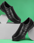 Paragon Men's Black Formal Slip On Style Loafers Durable Sturdy Office Wear