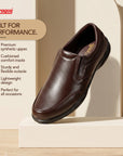 Paragon Men's Brown Formal Slip On Style Loafers Durable Sturdy Office Wear