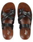 Paragon Men's Slip-on Brown Sandals for Men | Comfortable Sole & Durable