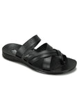 Paragon Men's Slip-on Black Sandals for Men | Comfortable Sole & Durable