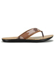 Paragon Men's Slip-on Tan Sandals for Men | Comfortable Sole & Durable