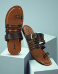 Paragon Men’s Stylish Sandals | Cushioned Footbed, Adjustable Buckle & Strong Grip Sole