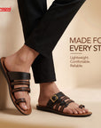 Paragon Men’s Stylish Sandals | Cushioned Footbed, Adjustable Buckle & Strong Grip Sole
