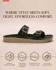 Paragon Men Casual Comfort Sandals Toe Loop Lightweight Daily Outdoor Wear