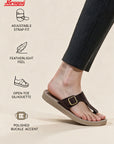 Paragon Men T Strap Sandals Comfortable Toe Post Lightweight for Daily Use
