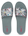 Paragon Women's Grey Sliders with Cushioned Sole for Everyday Use