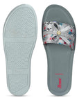 Paragon Women's Grey Sliders with Cushioned Sole for Everyday Use