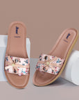 Paragon PUK7021L Women's Peach Sliders with Cushioned Sole for Everyday Use