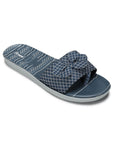 Paragon PUK7025L Women's Blue-Grey Sliders with Cushioned Sole for Everyday Use