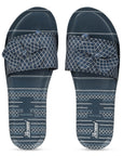 Paragon PUK7025L Women's Blue-Grey Sliders with Cushioned Sole for Everyday Use