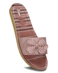 Paragon PUK7025L Womens Pink-Grey Sliders with Cushioned Sole for Everyday Use